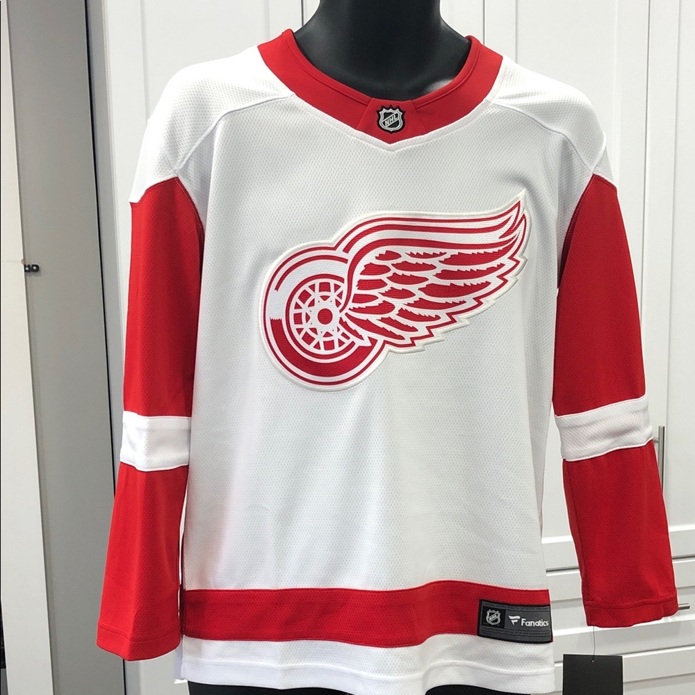 🏒NHL Detroit Red Wings Youth Jersey – Size L/XL – Official Licensed Fanatics